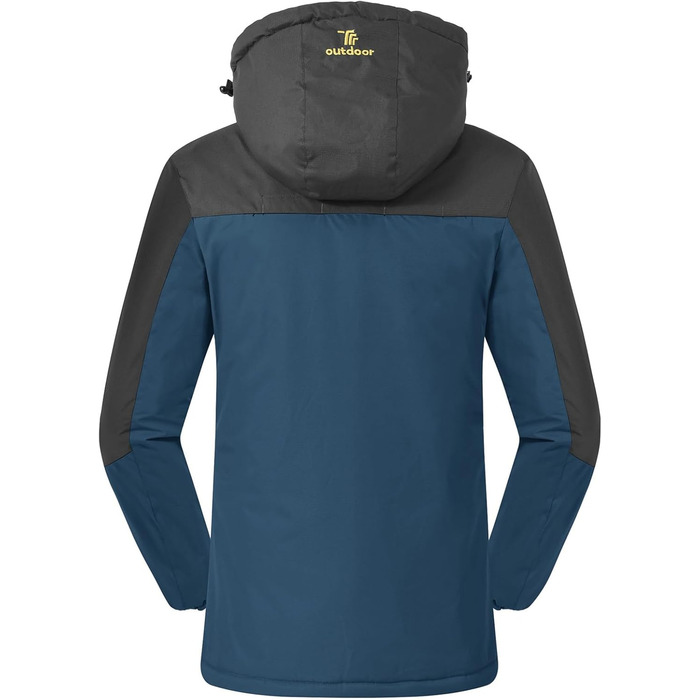 Зимова куртка Rdruko для жінок: водонепроникна, флісова, для сноуборду та лижного спорту, вітрозахисна, дихаюча (Джинсова блакитна, XXL)