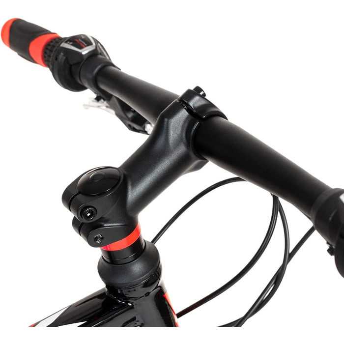 Гірський велосипед KS Cycling Hardtail 26'' Sharp, чорний-червоний