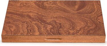 Набір для гри в шашки Yellow Mountain Imports з палісандру з дерев'яними інтарсіями, Knoll, з акриловими фішками та дерев'яними кубиками, розмір дошки 49 см