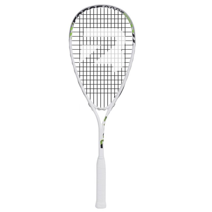 Сквош ракетка BatZoom для початківців – легка та довговічна тренувальна ракетка для дорослих та підлітків, попередньо натягнута з комфортною ручкою та демпфером - у комплекті сумка білого кольору