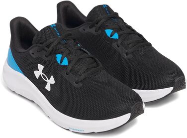 Чоловічі кросівки Under Armour Charged Pursuit 4, чорні з синім (розмір 47 EU)