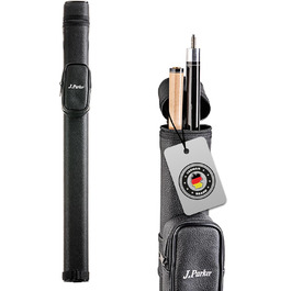 Чохол для більярдної cue J. Parker Billardköcher: для 2-х cue, чорний, 85 см, з аксесуарами та ремінком