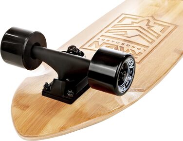Longboard RAVEN для дітей та дорослих: скейтборд з алюмінієвими траками, PU колесами та підшипниками ABEC-9 Trevix