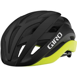 Велошолом Giro Cielo MIPS Spherical матовий чорний/жовтий 2024 для шосейного велосипеда