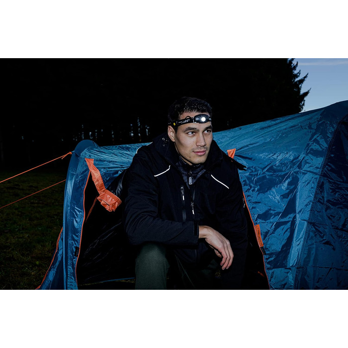 Ліхтар на лоб Brennenstuhl LuxPremium KL 251 AF з акумулятором, червоним світлом, USB-зарядкою (250 лм, IP44, CREE-LED, до 40 годин роботи, кабель в комплекті), чорний