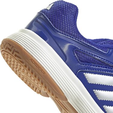 Дитячі кросівки adidas Speedcourt Indoor - унісекс, розмір 38 2/3 EU, кольори: Lucid Blue, Silver Metallic, Gum