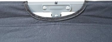 Графнер XL розкладне ліжко для відпочинку з сумкою, вантажопідйомність до 150 кг, зручна тканина 1600D Oxford – чорного кольору, гостьове ліжко