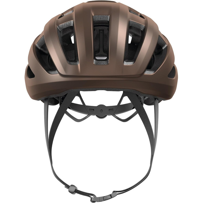 Велосипедний шолом ABUS PowerDome ACE з кепкою, легкий, з вентиляцією, для дорослих, італійський, коричневий (металік), розмір L (57-61 см)