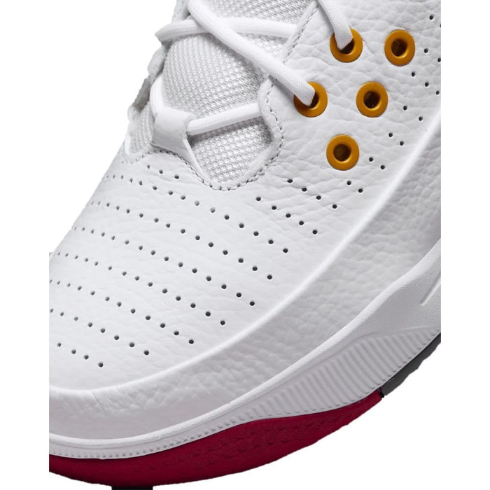 Кросівки Nike Jordan Max Aura 5 для баскетболу, 44.5 EU, білий, помаранчевий, кардинал