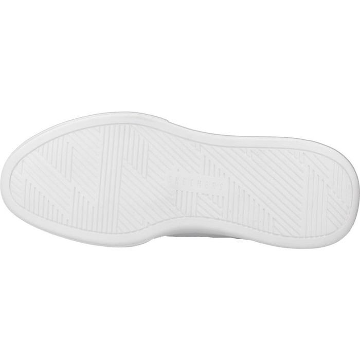 Жіночі кеди Skechers Cordova Classic Best Behavior — білі, штучна шкіра та замша, червона деталізація, розмір 45 EU