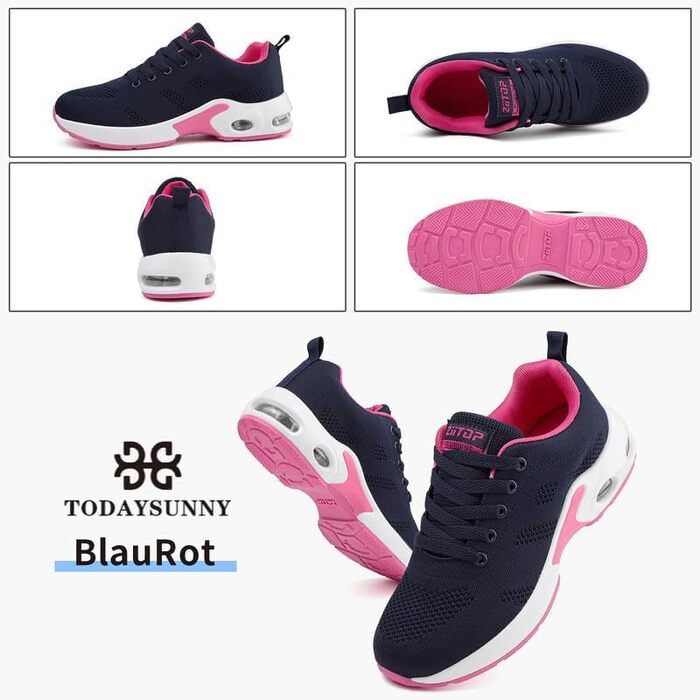 Жіночі кросівки для бігу та ходьби: дихаючі, з амортизацією, неслизькі, для залу та вулиці. Розмір 40 EU.