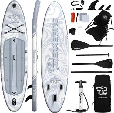 Надувна SUP-дошка TIGERXBANG для плавання, серфінгу, фітнесу