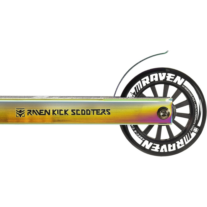 Скутер RAVEN для трюків та вулиці: 100мм колеса, підшипники ABEC-9, Neochrome