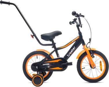 Дитяче велосипед Sun Baby Tiger Tracker 14 дюймів: легкий, з додатковими колесами та штовхачем (2-6 років)