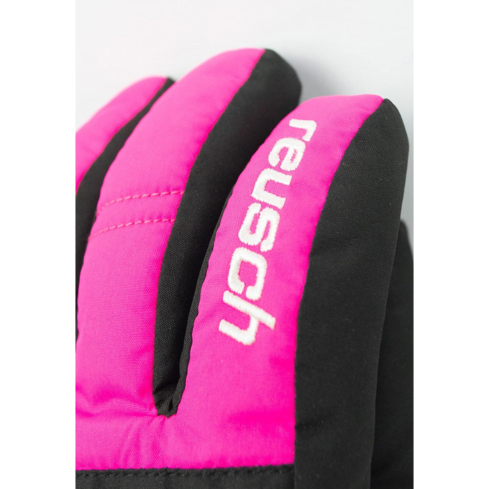 Дитячі футбольні рукавички Reusch Alan Junior, чорний/рожевий, модель Glo 4
