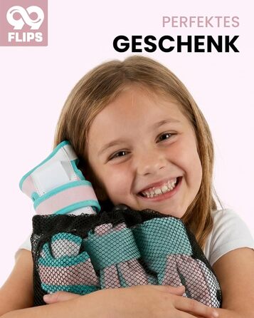 Захист для колін та ліктів 99FLIPS для дітей 3-8 років, рожевий (Candy PINK) - комплект для роликів, скейтборду, самокату (XS)