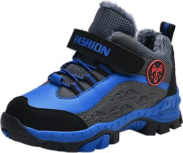 Дитячі кросівки-снейкерси для хлопчиків, теплі зимові кросівки для активного відпочинку, розмір EU 33, блакитні