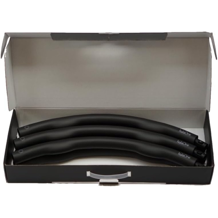 Преміум хулахуп hulaOne Classy Hoop 1,2 кг для фітнесу та схуднення, чорний, для дорослих