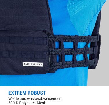 Capital Sports Battlevest 2.0 - Вага жилет для тренувань, 8.0/13.2 кг, у камуфляжі, синій, чорний, оливковий