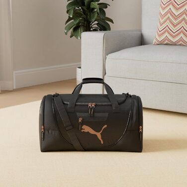 Спортивна сумка для жінок Puma Evercat Candidate, чорна з золотистими елементами, універсальний розмір