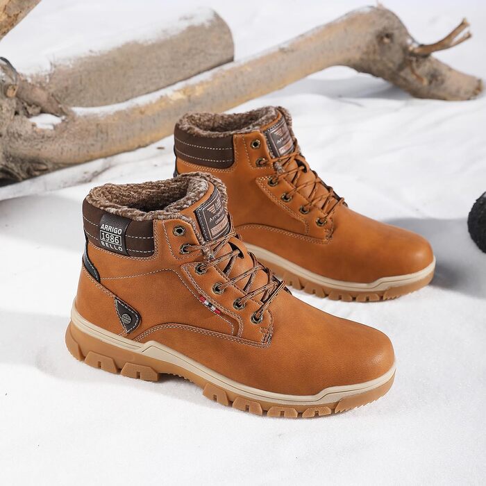 Чоботи зимові чоловічі Arriggo Bello, жовті, 41-46 EU, утеплені, антиковзаючі, для трекінгу та хайкінгу