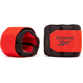 Тренувальні обважнювачі Reebok Flexlock для зап'ясть і щиколоток, чорні-червоні, нейлон, поліуретан, на липучці