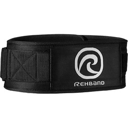 Пояс для важкої атлетики Rehband чорний, унісекс, для пауерліфтингу, бодібілдингу та тренувань, розмір M, міцний тренувальний ремінь