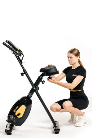 Велотренажер Besport BS-1560 XRAY магнітний чорно-жовтий