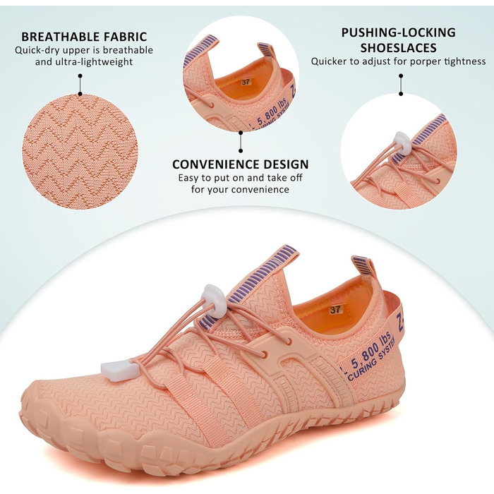 Зітоп Водні черевики для жінок та чоловіків, шкарпетки-черевики, басейн, пляж, спорт, серфінг, йога (36-46 EU), білий, сірий (39 EU, колір м'яса)