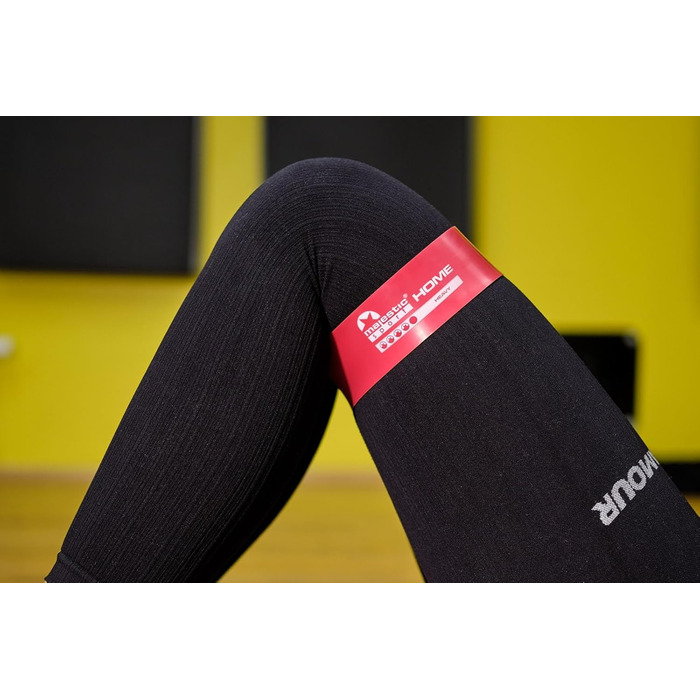 Набір фітнес-гумок Majestic Sport 5 шт. для фітнесу, пілатесу, йоги та м'язового розвитку (Booty Band, Mini Home Band)