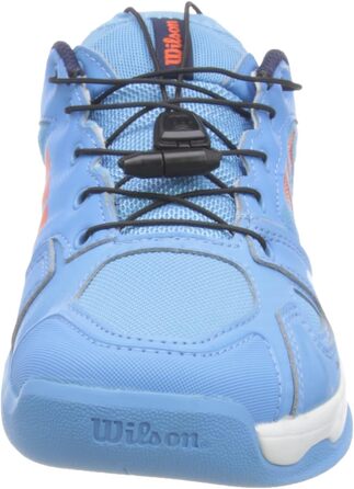 Тенісне взуття Wilson Rush Pro Jr Ql Carpet для дітей, біле (33 2/3 EU, блакитно-біло-помаранчеве)