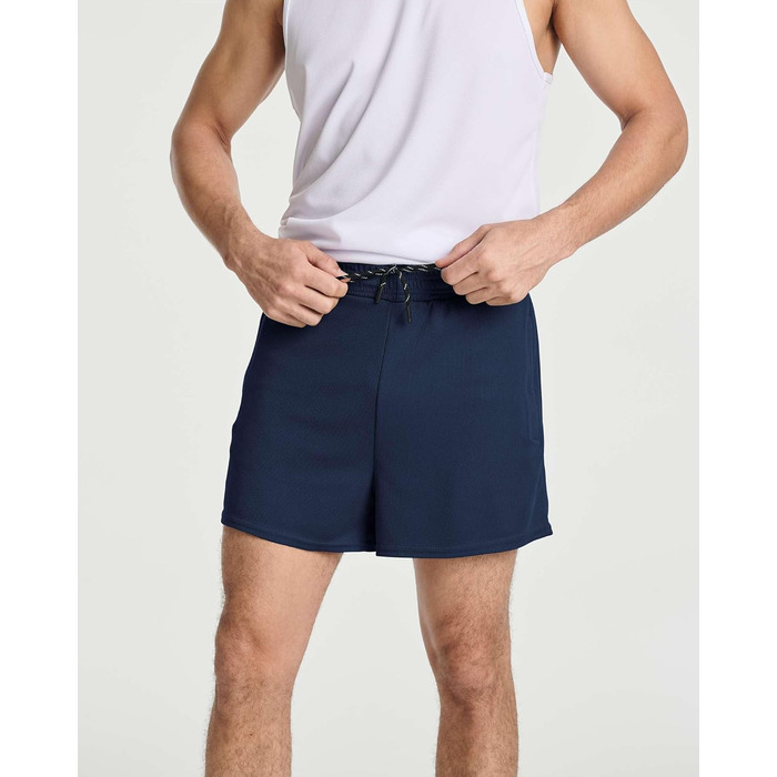 Чоловічі бігові шорти Real Essentials (4 шт. в упаковці) з сітчастої тканини, швидковисихаючі, з кишенями на блискавці та шнурком. Розміри: XXL