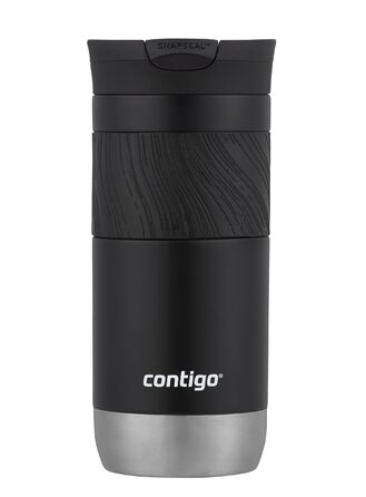 Термокружка Contigo Byron Snapseal 470 мл, нержавіюча сталь, Licorice - герметична, для кави, без BPA