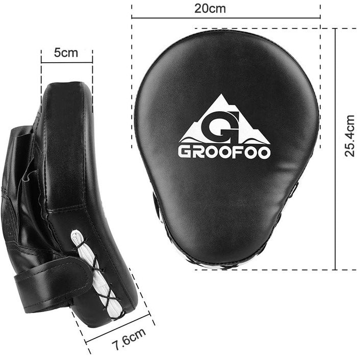 Набір рукавичок для спарингу Groofoo PU з подвійним шаром, чорні. Підходять для боксу, кікбоксингу, MMA, муай-тай, карате, таеквондо. Для дітей та дорослих.