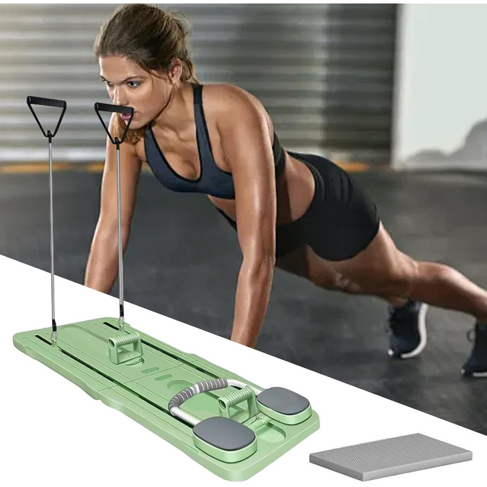 Тренажер для планки та преса Plank Trainer – універсальний фітнес-тренажер для віджимань, пілатесу, зміцнення м'язів сідниць, спини та балансу, для домашнього використання