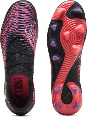 Бутси футбольні PUMA Future 8 Match Low FG/AG, 40.5 EU, Puma Black/White/Red