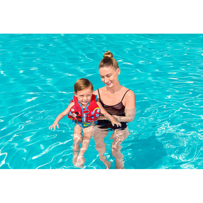 Дитячий жилет для плавання Bestway Swim Safe ABC Disney Junior Mickey & Friends, рівень B, 1-3 роки, червоний