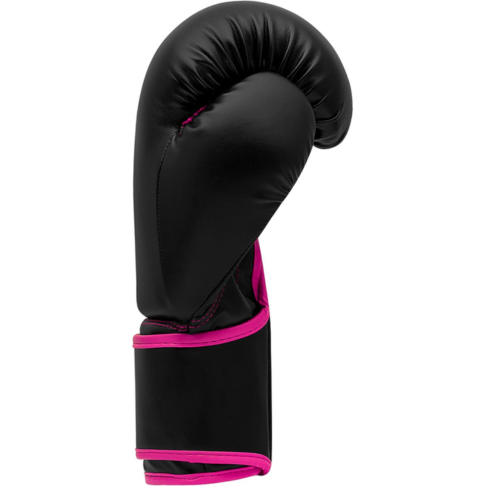 Боксерські рукавички adidas Hybrid 80 для боксу, кікбоксингу, MMA, фітнесу, тренувань, для дітей, чоловіків і жінок, чорні/рожеві, 8 oz