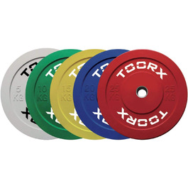 Диск для штанги TOORX BUMPER Challenge 15 кг, гумовий