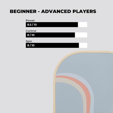 Плече Пікбол Holbrook Performance з карбону, графітове покриття, Polypropylen, Day N' Night (з відмоткою)