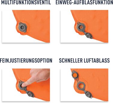 Килимок туристичний Sea to Summit Ultralight Self Inflating Delta Core-V, помаранчевий, великий