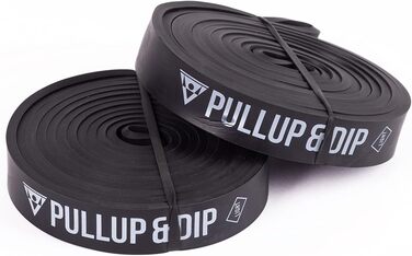 Набір еспандерів PULLUP & DIP для тренувань FREESIXD, каллістеніки, мобільності та силових вправ, чорний, 2 шт, опір до 35 кг, з гідом вправ