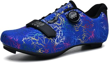 Велосипедні шкарпетки для чоловіків та жінок, шосейні та MTB велотуфлі, сумісні з Look SPD SPD-SL, дихаючі, для їзди на відкритому повітрі (45 EU, Сапфір)