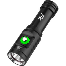 Ліхтар налобний DRIONO 1000 люмен, водонепроникний IPX8 (60м), алюміній, з акумулятором та зарядним пристроєм