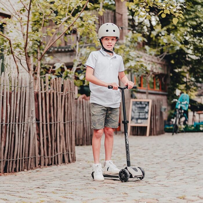 Дитячий самокат Scoot&Ride Highwaykick 5 LED, сталевий колір