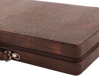 Набір для гри в бейсбол (табла), середній, для подорожей, Tric Trac, штучна шкіра, 44 x 27 см, білий, чорний, коричневий, світло-коричневий