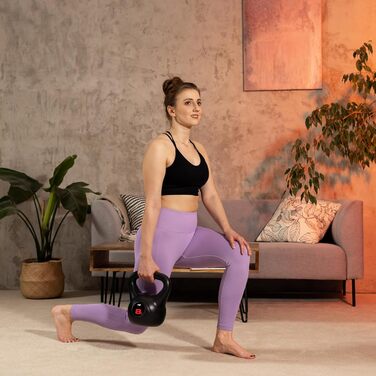 Кетлбел Hop-Sport 8 кг: пластиковий, для всього тіла, з ергономічними ручками, обладнання для домашнього фітнесу