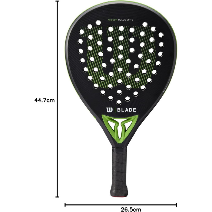 Ракета для падел-тенісу Wilson Blade чорного та неоново-зеленого кольорів