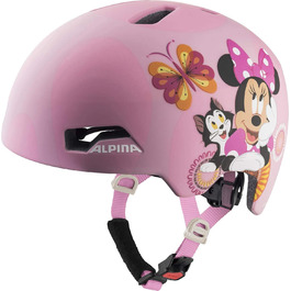 Дитячий велосипедний шолом ALPINA Hackney Disney Minnie Mouse, легкий, ударостійкий, з вентиляцією, можливістю встановлення LED, 51-56 см