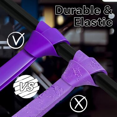 Набір еластичних стрічок для фітнесу 5 шт. з різними рівнями опору, для йоги, пілатесу, тренувань та фізіотерапії